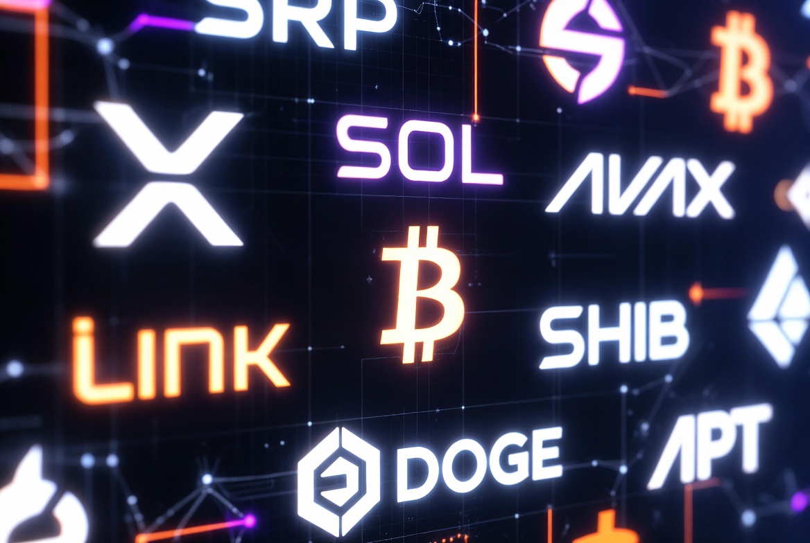 Top crypto stories XRP Solana Avalanche Chainlink Dogecoin Shiba Inu Aptos Sui top 50 cryptocurrencies